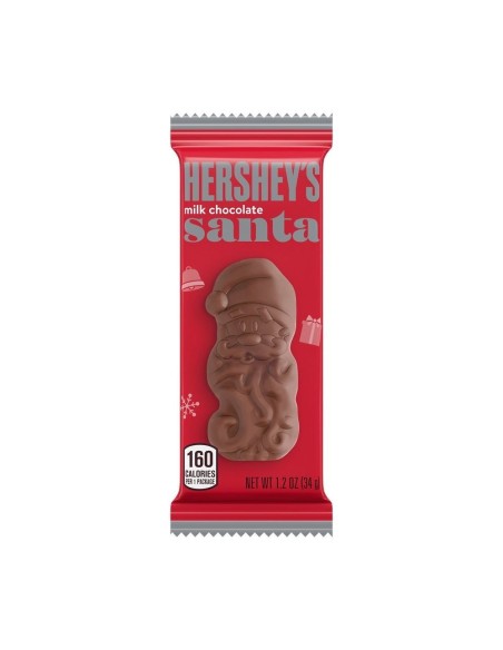 Confezione da 6 cioccolatini di Babbo Natale al cioccolato al latte Hershey