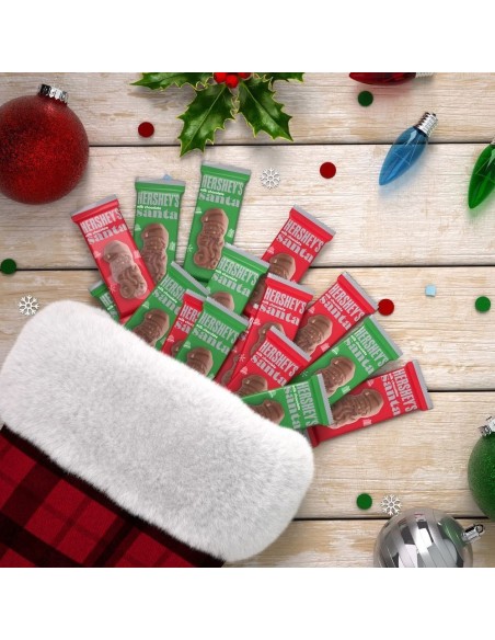 Confezione da 6 cioccolatini di Babbo Natale al cioccolato al latte Hershey