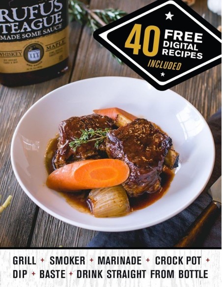 Salsa BBQ al whisky d'acero Rufus Teague