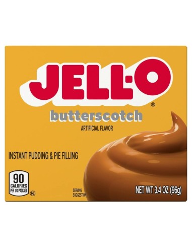 Pudín instantáneo Jell-O y relleno de pastel Buttersotch