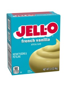 Jell-O French Vanilla – Mezcla para pudín y pastel de vainilla francesa | Pop's America 2