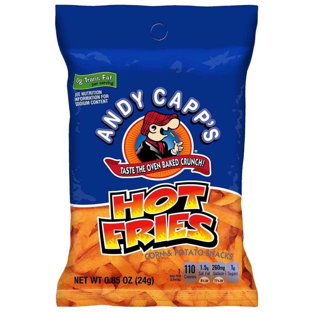 Chips Andy Capp's Hot Fries 24g