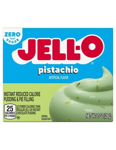 Jell-O Instant Pudding & Pie Filling Pistachio Zero Zucchero