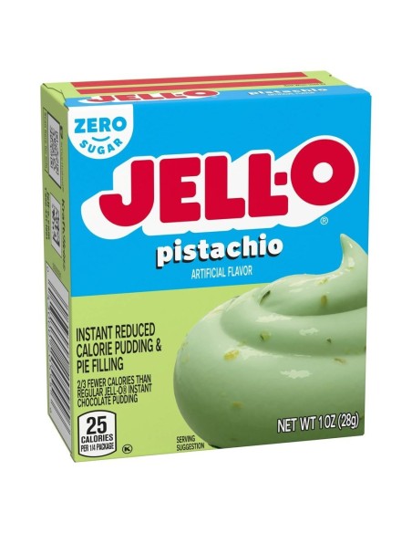 Pudín instantáneo Jell-O y relleno para tarta de pistacho sin azúcar