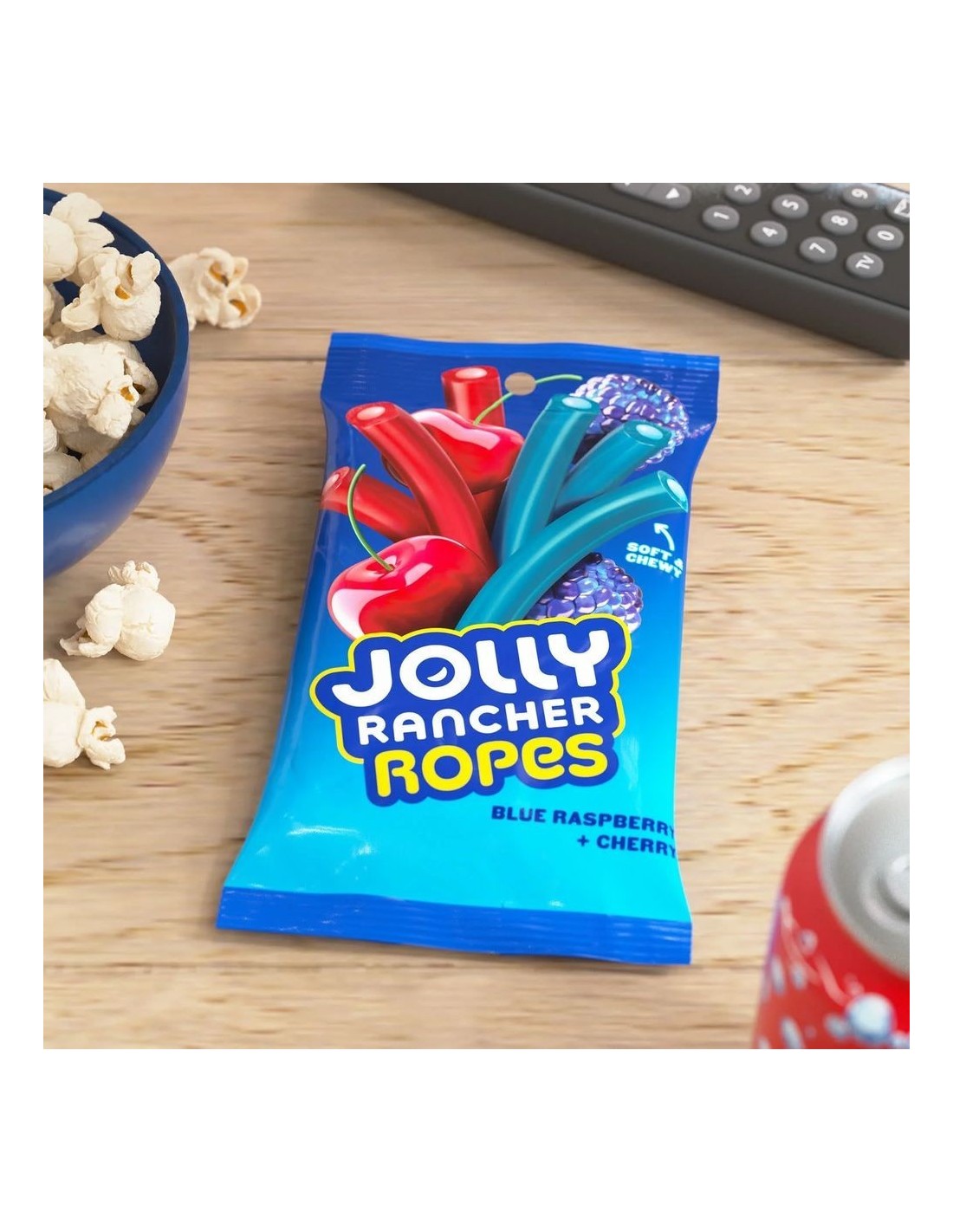 Jolly Rancher Ropes Plush Jolly Rancher Ropes Blue Raspberry & Cherry 170g – Caramelle ripiene di ...
