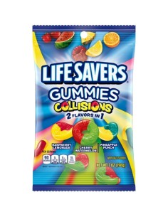 Gomitas Lifesavers Collisions – Caramelos de goma de doble sabor | Pop’s America