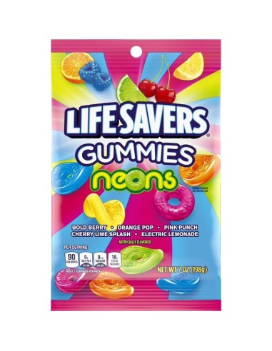 Gomitas de neón Lifesavers