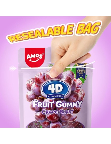 Gomitas de frutas Juicy Burst de uva