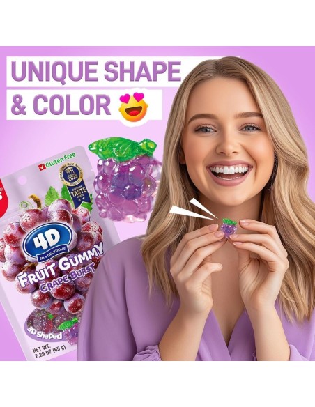 Fruit Gummy Juicy Burst Grape