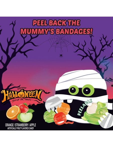 Momia gomosa de Peelerz para Halloween