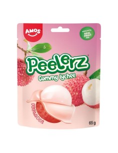 Gomitas de lichi Amos Peelerz – Caramelos de lichi pelables | Pop's America