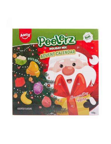 Calendario de aventuras gomosas de Amos Peelerz para Navidad (140 g)