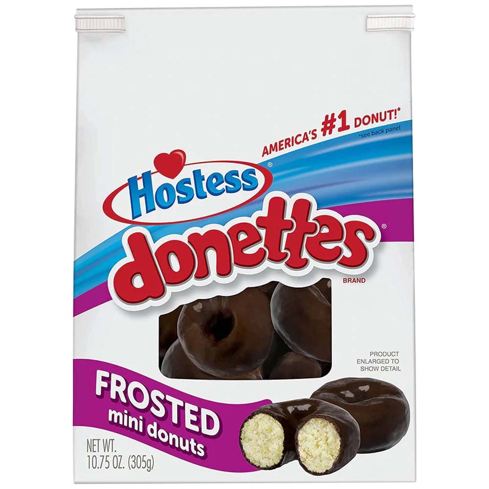 Mini Donuts Hostess Donettes Frosted Chocolate