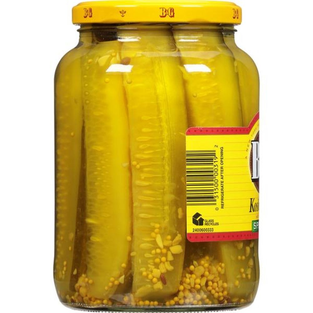 Lanzas de eneldo kosher B&G 946 ml