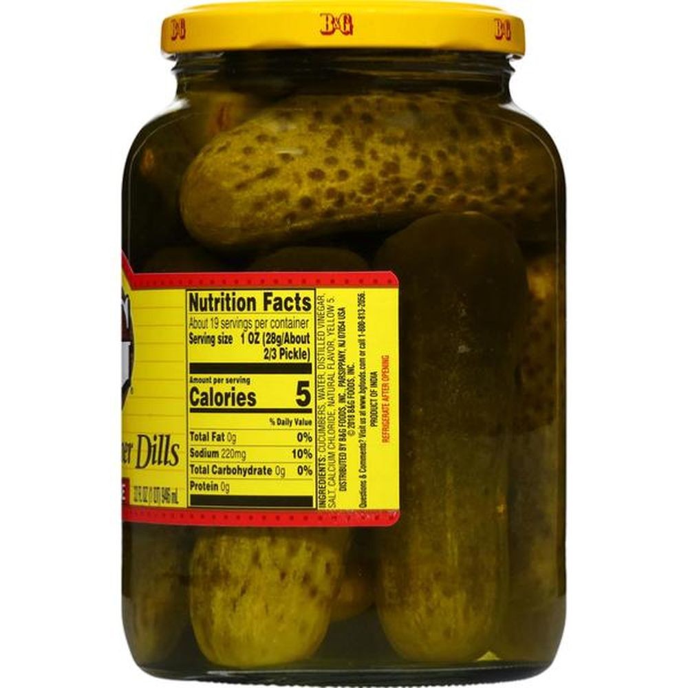 Eneldo entero kosher B&G 946 ml