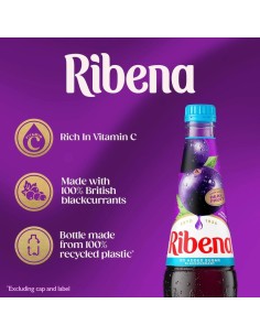 Ribena Blackcurrant Sans sucre ajouté 850ml 2