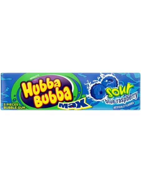 Chicle Hubba Bubba Max de frambuesa azul ácida