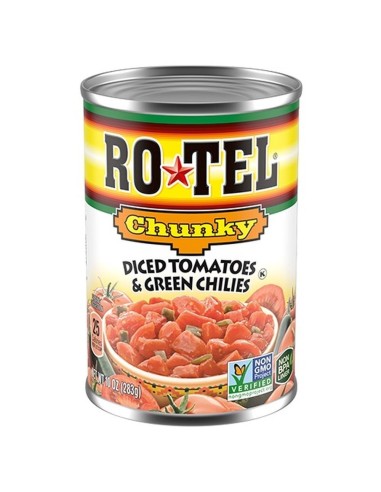 Pomodori a cubetti e peperoncini verdi Ro-Tel