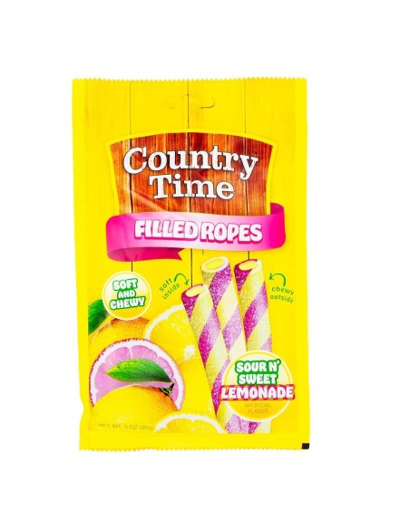 Limonata agrodolce con corde piene di tempo di campagna