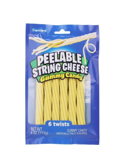 Caramelos de goma de queso en tiras pelables Frankford