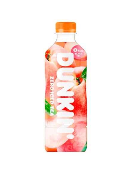 DUNKIN Zero Té helado de durazno blanco