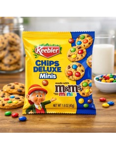 Keebler Chips Deluxe Bite Size Cookies M&M's Minis 45g - Pop's America 2