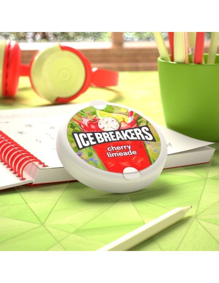 Mentas Ice Breakers con limonada de cereza