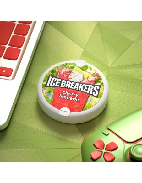 Mentas Ice Breakers con limonada de cereza
