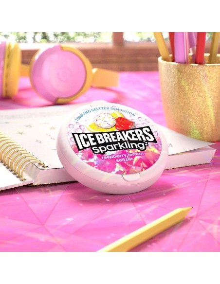 Ice Breakers Seltzer frizzante al lampone e limone
