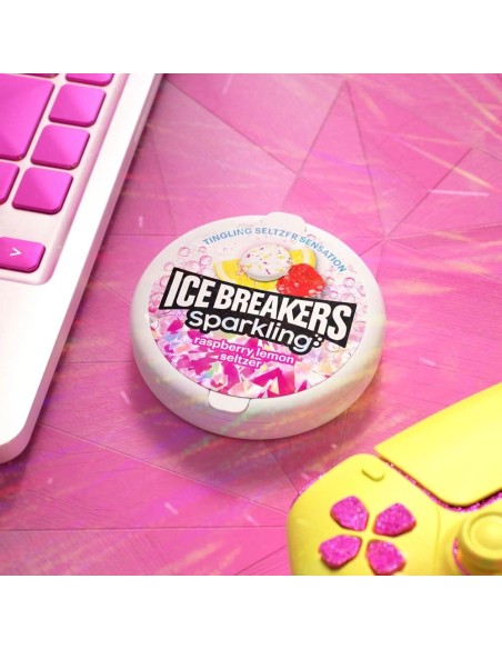 Ice Breakers Seltzer frizzante al lampone e limone