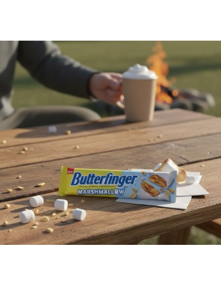Barras Butterfinger de malvavisco