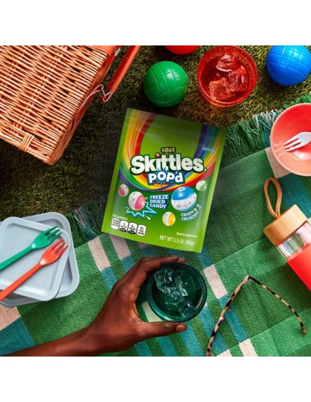 Caramelle liofilizzate Skittles POP'd Sour