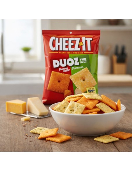 Cheez-It Duoz Cheddar piccante e parmigiano