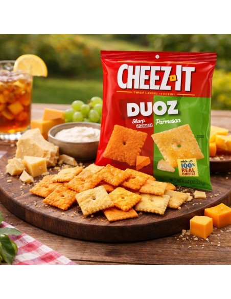 Cheez-It Duoz Cheddar piccante e parmigiano
