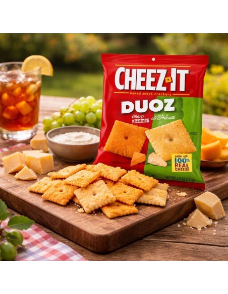 Cheez-It Duoz Cheddar piccante e parmigiano