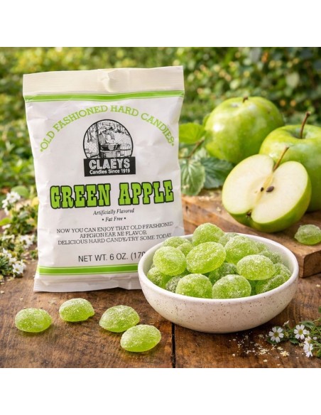 Claeys Hard Candies Green Apple
