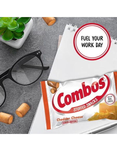 Combinaciones de pretzel horneado con queso cheddar