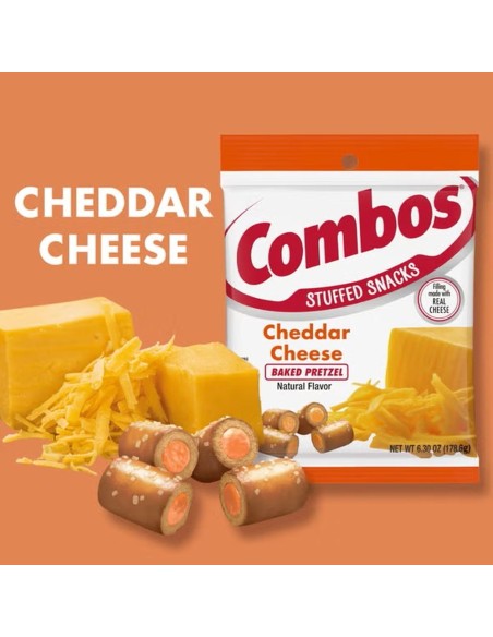 Combos Baked Pretzel Cheddar Cheese 179g