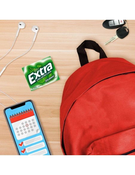 Chicle extra de menta verde