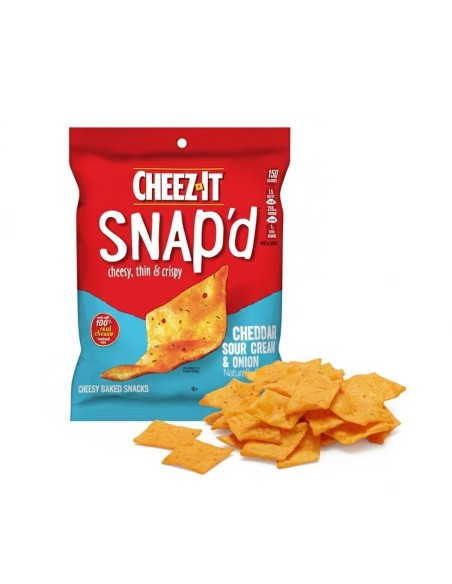 Cheez-It Snap'd Cheddar Crema Agria y Cebolla