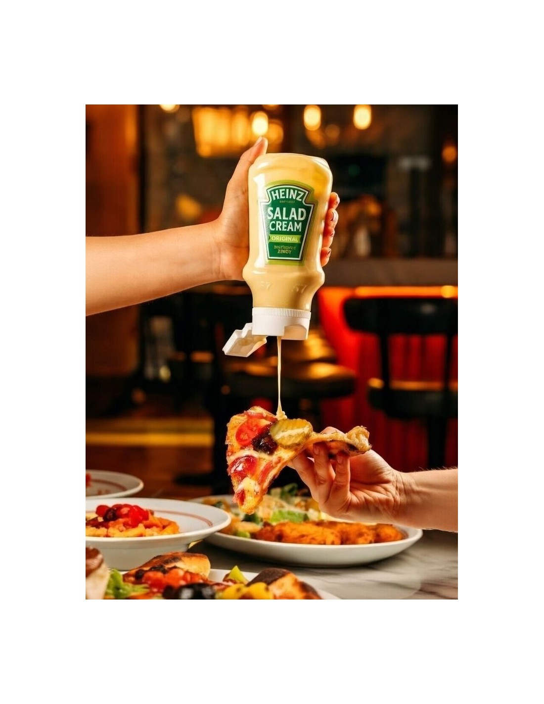 heinz salad cream english dressing Heinz Salad Cream 425g | Creamy Tangy Salad Dressing | Perfect for Sandwiches, Salads, and Dips